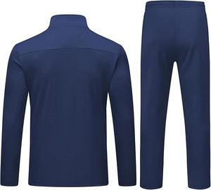 Ensemble de survêtement de jogging en molleton respirant à fermeture éclair intégrale pour homme imprimé sur mesure, vêtements de sport à manches longues, entraînement en plein air, vente en gros, hiver - Product Image 2