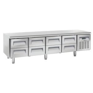 GN 1/1 8-Cassetti Refrigerated <b>Display</b> <b>Table</b> - Product Image 1