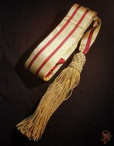 OEM เข็มขัดคาดเอวและเอวสำหรับพิธีการเข็มขัดคาดเอวสีแดงพร้อมพู่ทำด้วยมือจากป้ายแฮมซ่า - Product Image 3