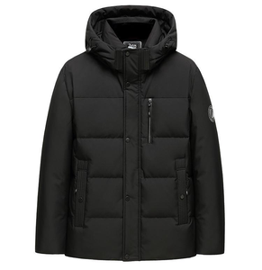 Chaquetas acolchadas de poliéster ligeras y finas para hombre con logotipo personalizado para invierno, cuello levantado, calidez ecológica para exteriores - Product Image 5