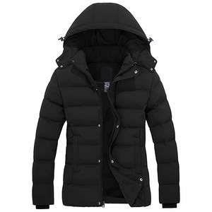 Veste de sport à capuche pour homme, logo personnalisé, imperméable, léger, rembourré - Product Image 1