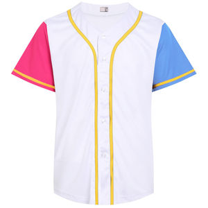 Maillot de baseball personnalisé OEM, pas cher, vierge, tendance, taille personnalisée, logo personnalisé, impression par sublimation, respirant, séchage rapide, 100% polyester - Product Image 1