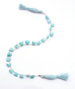 Pulsera de eslabones de cadena fina de Plata de Ley 925 Vintage, cuentas de cristal turquesa, joyería de plata dorada para fiestas, bodas, regalo - Product Image 2