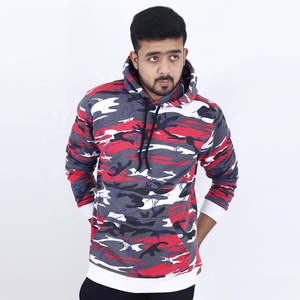 Men's High Quality Long Sleeve Hoodies New Camouflage Fashion with Custom Logo Embroidery Breathable and Windproof for Winter - Product Image 1