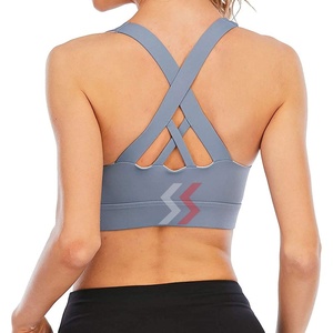สปอร์ตบราไร้รอยต่อสำหรับผู้หญิงชุดเล่นกีฬาเล่นโยคะระบายอากาศได้ดีขนาดกลางพิมพ์ลายได้ตามต้องการ - Product Image 3