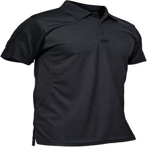 Camiseta de Golf táctica de manga corta de algodón 100% para hombre, Camiseta de piqué antiarrugas de rendimiento de secado rápido para Polo - Product Image 2
