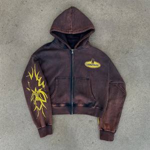 เสื้อฮู้ดดี้ผ้าฝ้าย 100% ประดับคริสตัลและเพชรเทียม ดีไซน์เนอร์ ยูนิเซ็กส์ สำหรับผู้ชายและผู้หญิง สไตล์สตรีทแวร์ทันสมัย ระยิบระยับ เหมาะสำหรับฤดูหนาว - Product Image 1