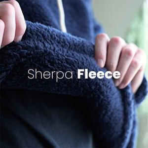 Sudadera con Capucha de Sherpa Cálida Unisex, Sudadera de Invierno con Bolsillo Tipo Canguro, Felpa Suave, Talla Grande, para Uso Interior y Exterior, Venta al por Mayor - Product Image 4