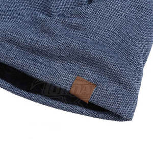 หมวกบีนนี่ถักสีทึบสำหรับฤดูหนาวหมวกบีนนี่สำหรับฤดูหนาวปักโลโก้ได้ตามต้องการ - Product Image 5