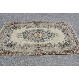 Tapis Vintage en Laine et Polyester Turc 37X68 pieds Classique Rectangle Patchwork Design Fait Main Support en Latex pour le Salon - Product Image 3