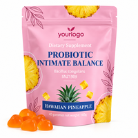 Gummies Probiotiques Marque Blanche pour Femmes Équilibre Intime Bacillus Coagulans Saveur Ananas Bien-être Digestif OEM ODM