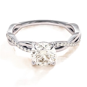 Lab Grown Diamond Ring Luxury IGI Certificate Round Shape Lab Created Diamond Ring 925 <b>Silver</b> Engagement Ring for Women - Product Image 5