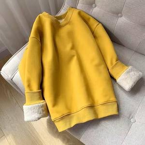 Sweat-shirt doublé polaire de qualité supérieure à col rond pour homme, coupe ample, chaud et tendance, vêtements décontractés pour homme RRI-MSS-04 - Product Image 4