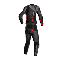 Nouvelle arrivée : Ensemble veste et pantalon en cuir véritable pour homme, style course, élégant, imperméable, respirant et à séchage rapide.