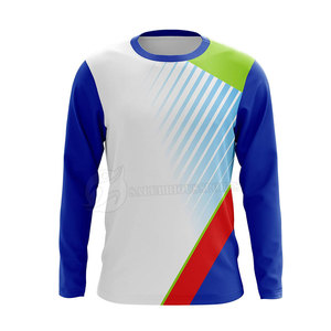 เสื้อเจอร์ซีย์กีฬาผ้าเนื้อนุ่ม ระบายอากาศ แห้งเร็ว สีสันตามสั่ง แขนยาว สำหรับผู้ใหญ่ ไซส์พลัส ขายส่ง - Product Image 3