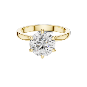 แหวนเพชรทรงกลม 2.15 กะรัต สำหรับผู้หญิง VVS-VS EF CVD ทอง 18KT, 14KT, 10KT และเงิน 925  ทองชมพู, ทองเหลือง, ทองขาว - Product Image 3