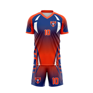 Uniforme de football imprimé sublimé dernier modèle personnalisé séchage rapide respirant 100% tissu polyester Uniformes de football 2025 - Product Image 3