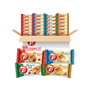 Croissants Days con Sabor a Cacao y Vainilla, 60g, Paquete de 10, Caja de Exhibición, Pastel Suave y Cremoso con Relleno Cremoso para Revendedores - Product Image 2