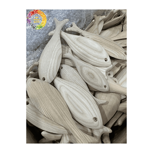 Pez de madera decorativo para decoración del hogar/fiesta-Artesanías colgantes de madera en Vietnam - Product Image 5