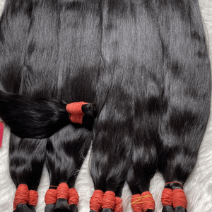 ผมบริสุทธิ์ดิบนุ่มและหนังกําพร้าไหมเงาชิดชิดต่อผมมนุษย์กลุ่มจํานวนมากต่อผม - Product Image 2