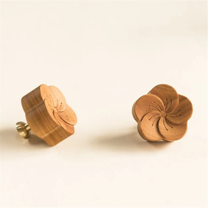 Perilla de madera multifuncional, Asa de tracción para armarios, puertas personalizadas, cajones, muebles, novedad, venta al por mayor - Product Image 1