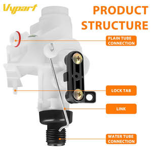 31705 Replacement Water Valve Kit Plastic Material for Thetford Aqua-<b>Magic</b> V High and Low <b>Models</b> Caravans - Product Image 2
