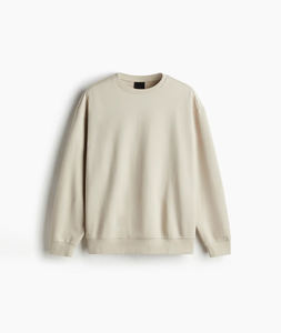 Sudadera de cuello redondo con logotipo personalizado para hombre, tejido de estilo callejero diario con ajuste informal, diseño de marca OEM - Product Image 4