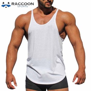 Men's Fitness Singlets Breathable Quick Dry Eco-Friendly Customizable Colors Logo High Quality Polyester/Spandex Workout Gym - Product Image 2