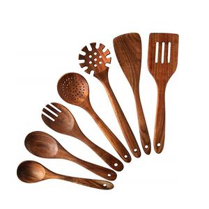 Handmade Wood Cooking Spoon <b>Set</b> kitchen utensils <b>set</b> For Home And Restaurant Wooden Utensil <b>Set</b> - Product Image 1