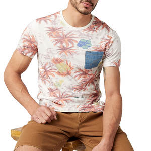 T-shirts à manches courtes pour hommes, imprimés par sublimation, respirants, écologiques, de haute qualité, polyester/coton, design personnalisé - Product Image 4