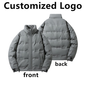 แจ็กเก็ตขนเป็ดน้ำหนักเบาสำหรับผู้ชายเสื้อโค้ทขนเป็ดกลางแจ้งกันลมสีขาวสำหรับฤดูหนาวโลโก้ตามสั่ง - Product Image 3