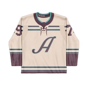 Jersey de Hockey sobre Hielo Personalizado de Tela de Poliéster Transpirable de Primera Calidad que Absorbe la Humedad, con Diseño de Malla Extra Grande y Opciones Personalizadas - Product Image 3