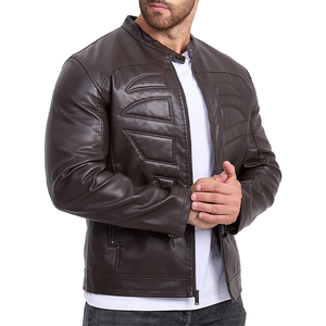 Vente en gros Veste de vélo en cuir coupe-vent confortable Veste de vélo en cuir pour homme - Product Image 2
