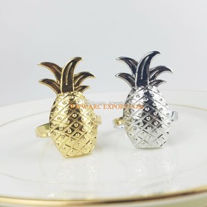 Napkin Rings Best Selling Set of 2 <b>Round</b> Shape <b>Table</b> Ware Gold Plated Metal Brass Handmade New Style Napkin Rings for <b>Table</b> Ware - Product Image 6