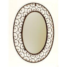 Miroir mural en métal au design populaire pour la maison, le salon, l'hôtel et le couloir, utilisation décorative élégante - Product Image 2