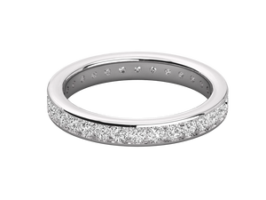 แหวนเพชรเม็ดเล็กประดับเต็มวง ชุบทองคำ 14K ดีไซน์หรูหรา ได้รับการรับรองจาก IGI เหมาะสำหรับเป็นเครื่องประดับงานแต่งงานสำหรับผู้หญิง - Product Image 4