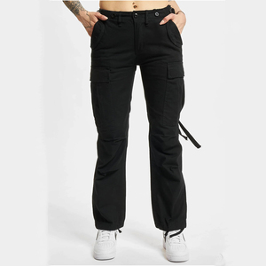 Pantalones Cargo Versátiles para Mujer, de Invierno, con Frente Plano, Múltiples Bolsillos, Impermeables, de Lona Resistente, para Actividades al Aire Libre, Servicio Personalizado OEM - Product Image 2