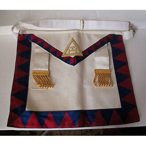 Kit de delantal de cuero Masonic Regalia bordado a mano de Lingotes de plata producto Master Mason pasado - Product Image 4