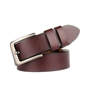 Cómodos cinturones de cuero personalizados de alta calidad Logotipo personalizado de moda Hebilla de acero colorida Ligero Ecológico - Product Image 5