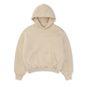 Sudaderas con capucha de algodón 100% de alta calidad para hombre, venta al por mayor, ropa de calle con estampado de hojaldre personalizada, sudaderas con capucha esenciales, envío DDP - Product Image 5