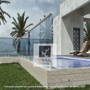 Anneau en acier inoxydable de conception moderne pour escalier de balcon et hôtel 2 balustrades et mains courantes d'Ouganda - Product Image 6