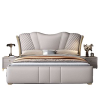 Ensemble de meubles de chambre à coucher, style moderne et design, lit king size de luxe, moderne
