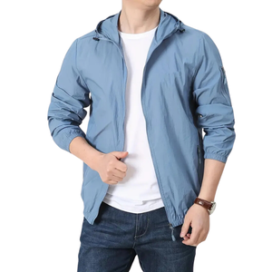Pull à capuche décontracté à manches longues pour hommes avec poche kangourou Tissu extensible pour les activités de loisirs de plein air Style veste Safari - Product Image 5