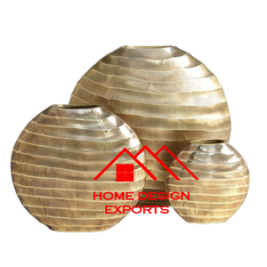 Vajilla de alta calidad, florero, artículos de Hotel, uso de aluminio fundido, diseño personalizado, forma geométrica, florero abstracto de doble tono - Product Image 6