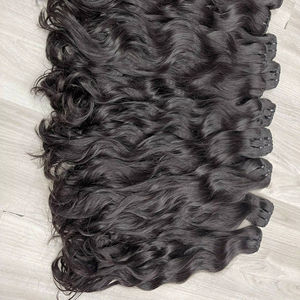 Vente 2025 Cheveux naturels non traités, cuticules alignées, extensions de cheveux humains ondulés naturels du Vietnam, vente en gros, sans perte, sans nœuds - Product Image 1