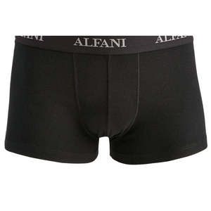 กางเกงในชาย Alfani รุ่น Core Trunks ผ้าฝ้าย 100% ทรงกลางและต่ำ เนื้อผ้าถักระบายอากาศ ไซส์เล็ก สีดำ มีโลโก้ที่ขอบเอว - Product Image 3