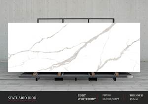 Baldosas de pared de porcelana mate elegante | Tamaño personalizado 1200x3200 800x2400 | Gran formato Durable Calidad de exportación - Product Image 3