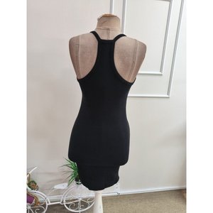 Women's Strappy Deep V-Neck Short <b>Corset</b> Dress, 35226 - <b>Black</b> - Product Image 6