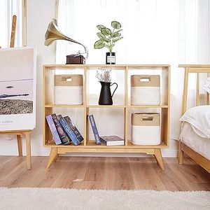 Handmade Cotton Rope Storage <b>Baskets</b> Set of 3 Wholesale Hollow <b>Basket</b> with Handle for Kitchen Use Pot Storage - Product Image 4