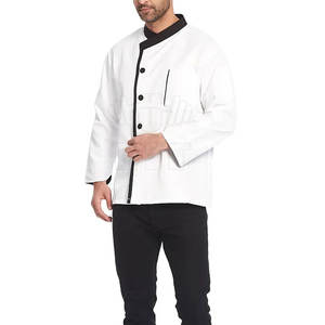 Uniforme de Chef para Hombre y Mujer, de Manga Corta, con Logotipo Personalizado, 100% Algodón de Alta Calidad, Tejido Transpirable, para Uso en Restaurantes y Bares - Product Image 3
